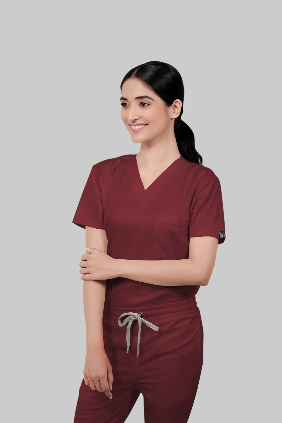 Drawstring Scrub Pant — side view
